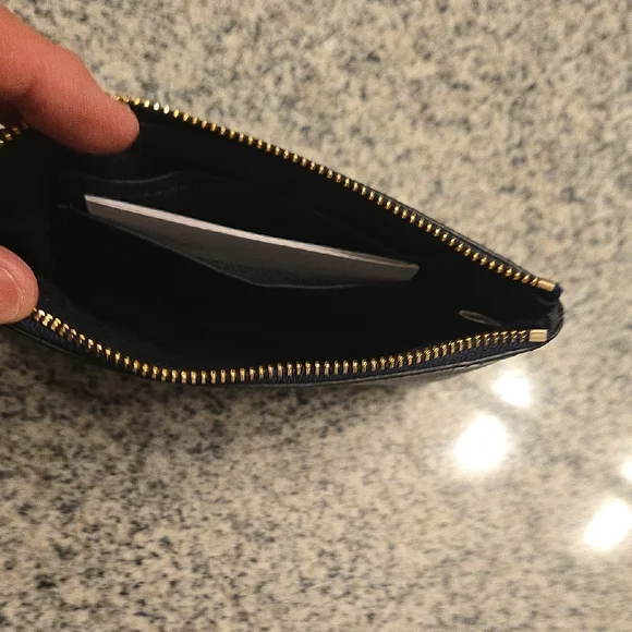 Coach Essential Small Wallet- Dark Navy Leather Wristlet, NWOT - Picture 7 of 9
